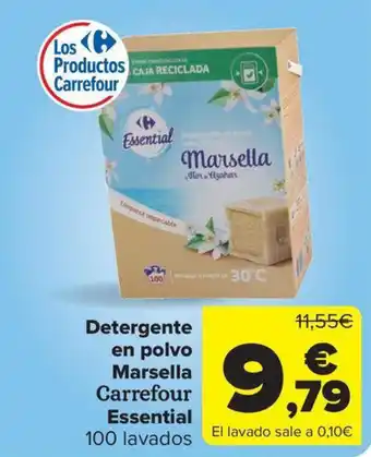 Carrefour Market Detergente en polvo Marsella Carrefour Essential oferta