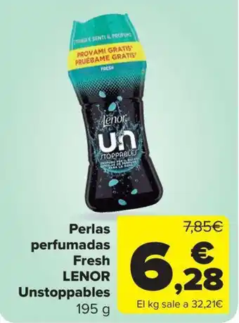 Carrefour Market LENOR Perlas perfumadas Fresh Unstoppables oferta