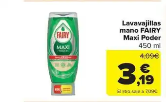 Carrefour Market FAIRY Lavavajillas mano Maxi Poder oferta