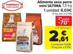 Carrefour Market ULTIMA Alimento seco perro mini oferta