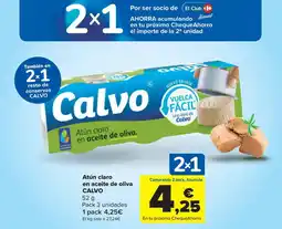Carrefour Market CALVO Atún claro en aceite de oliva oferta