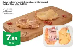 Sorli Cuixes de pollastre desossades oferta