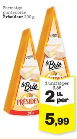 Sorli PRESIDENT Formatge puntes brie oferta