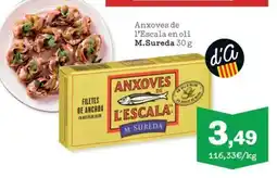Sorli M.SUREDA Anxoves de l'Escala en oli oferta