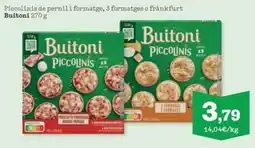 Sorli BUITONI Piccolinis de pernil i formatge, 3 formatges o frankfurt oferta
