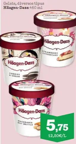 Sorli HAAGEN-DASA Gelats, diversos tipus oferta