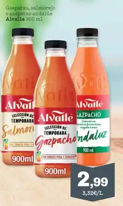 Sorli ALVALLE Gaspatxo, salmorejo o gaspatxo andalús oferta