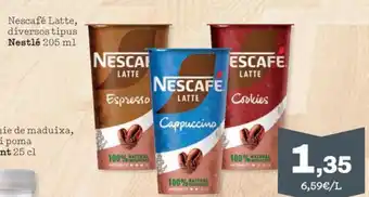 Sorli NESTLE Nescafé Latte, diversos tipus oferta