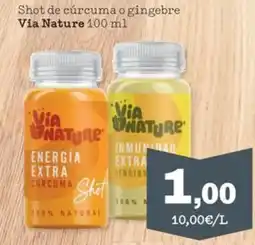 Sorli VIA NATURE Shot de cúrcuma o gingebre oferta