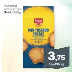 Sorli SCHAR Pa torrat sense gluten oferta