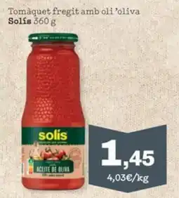 Sorli SOLIS Tomàquet fregit amb oli 'oliva oferta