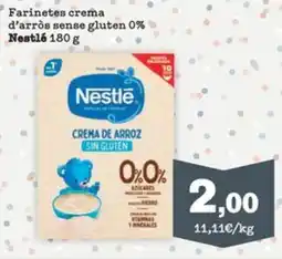 Sorli NESTLE Farinetes crema d'arròs sense gluten 0% oferta