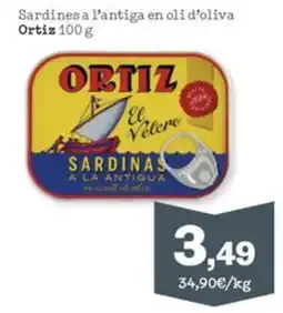 Sorli ORTIZ Sardines a l'antiga en oli d'oliva oferta