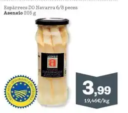Sorli ASENSIO Espàrrecs do navarra 6/8 peces oferta