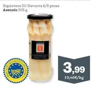Sorli ASENSIO Espàrrecs do navarra 6/8 peces oferta