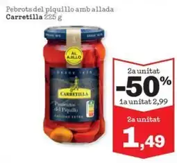 Sorli CARRETILLA Pebrots del piquillo amb allada oferta