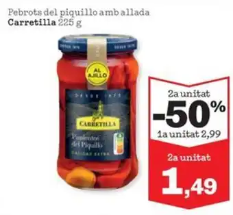 Sorli CARRETILLA Pebrots del piquillo amb allada oferta