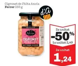 Sorli FERRER Cigronet de l'Alta Anoia oferta