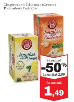 Sorli POMPADOUR Gingebre amb llimona o cúrcuma oferta
