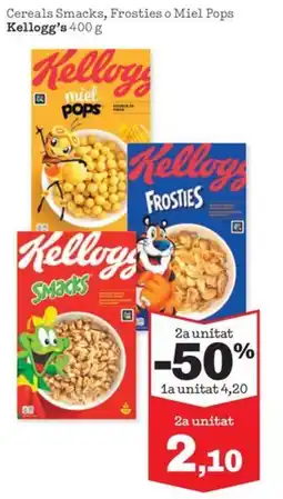 Sorli KELLOGG'S Cereals Smacks, Frosties o Miel Pops oferta