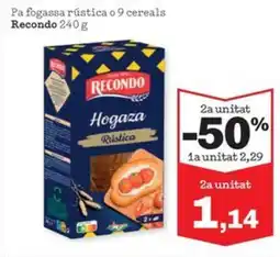 Sorli RECONDO Pa fogassa rústica o 9 cereals oferta