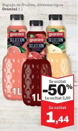 Sorli GRANNI Beguda de fruites, diversos tipus oferta
