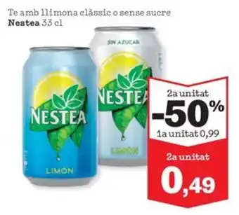 Sorli NESTEA Te amb llimona clàssic o sense sucre oferta