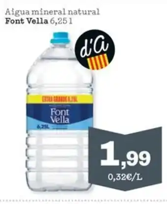Sorli FONT VELLA Aigua mineral natural oferta