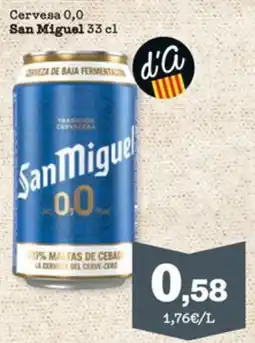 Sorli SAN MIGUEL Cervesa 0,0 oferta