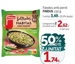 Condis FINDUS Fabetes amb pernil oferta