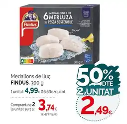 Condis FINDUS Medallons de lluç oferta