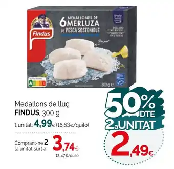 Condis FINDUS Medallons de lluç oferta