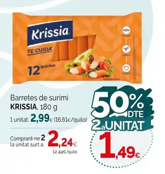 Condis KRISSIA Barretes de surimi oferta