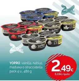Condis YOPRO, vainilla, nabius, maduixa o stracciatella oferta