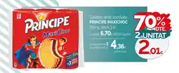 Condis PRINCIPE MAXICHOC Galetes amb xocolata oferta
