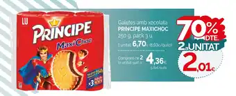 Condis PRINCIPE MAXICHOC Galetes amb xocolata oferta