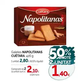 Condis CUÉTARA Galetes napolitanas oferta
