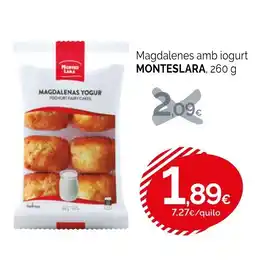 Condis MONTESLARA Magdalenes amb iogurt oferta