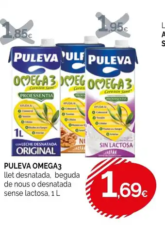 Condis PULEVA OMEGA3 llet desnatada, beguda de nous o desnatada oferta