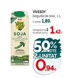 Condis VIVESOY beguda de soia oferta