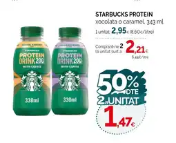 Condis STARBUCKS PROTEIN xocolata o caramel oferta