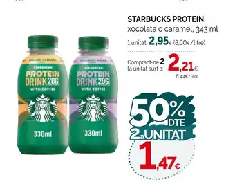 Condis STARBUCKS PROTEIN xocolata o caramel oferta