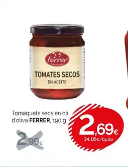 Condis FERRER Tomàquets secs en oli d'oliva oferta