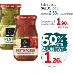 Condis GALLO Salsa pesto oferta