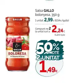 Condis GALLO Salsa bolonyesa oferta