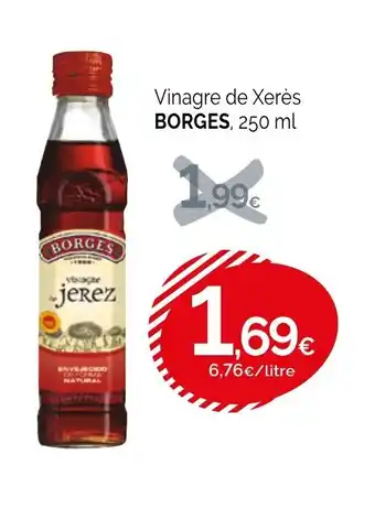 Condis BORGES Vinagre de Xerès oferta