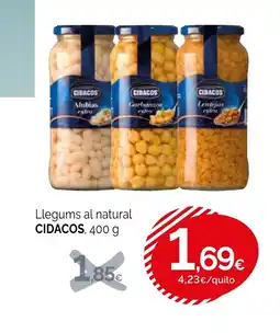 Condis CIDACOS Llegums al natural oferta