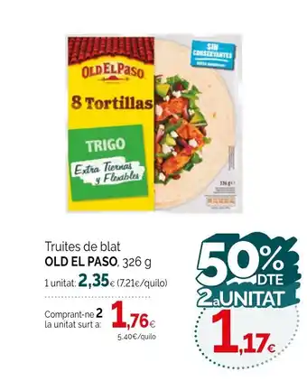 Condis OLD EL PASO Truites de blat oferta