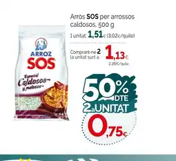 Condis SOS Arròs per arrossos caldosos oferta
