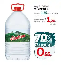 Condis VILADRAU Aigua mineral oferta